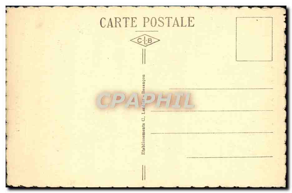 CPA Dole L'eglise du Mont Roland  — Rückseite