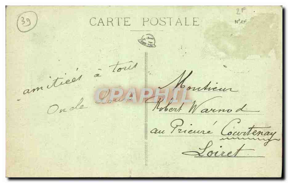 CPA Salins les Bains Quai Valette et Fort Belin — Rückseite