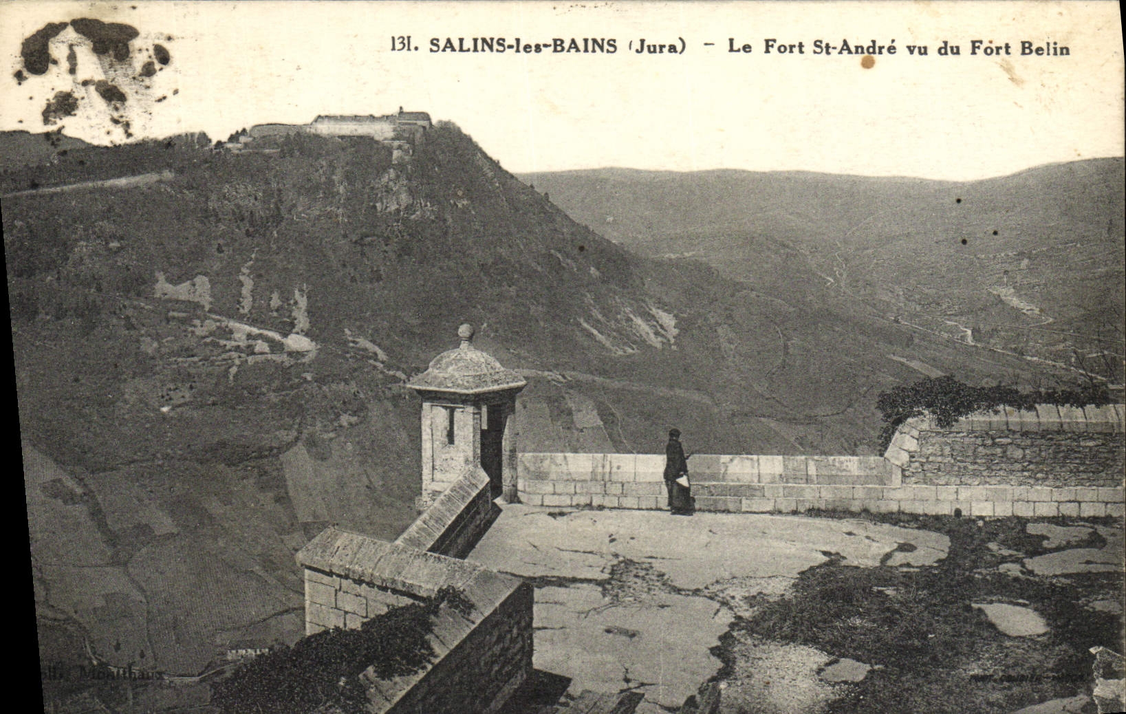 Salins-les-Bains (Jura) — Le Fort St-André vu du Fort Belin — éditeur : L. Duhem, n° 131