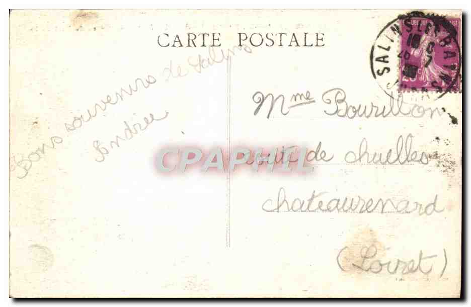 Salins-les-Bains (Jura) — Le Fort St-André vu du Fort Belin — éditeur : L. Duhem, n° 131 — Rückseite