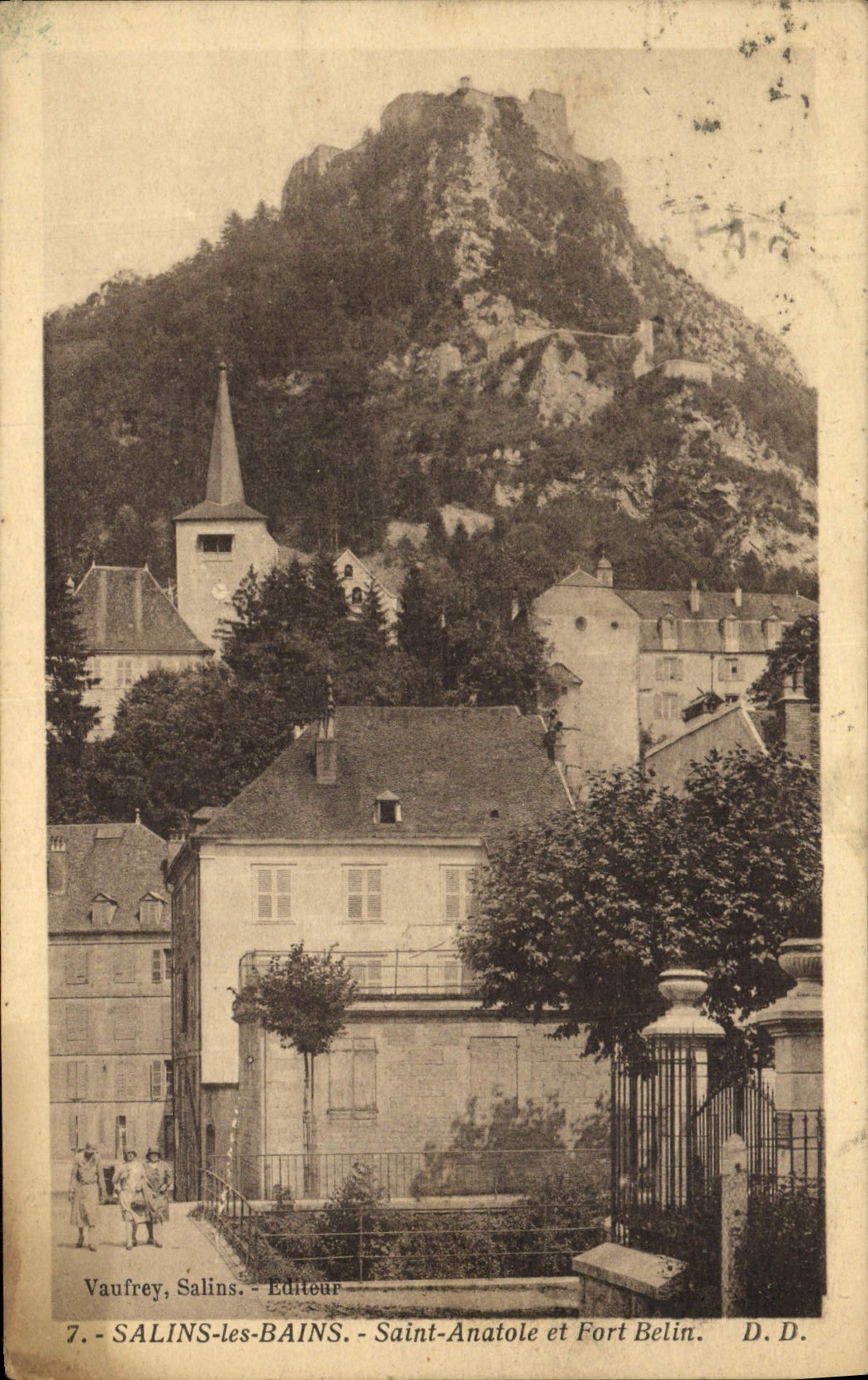 CPA Salins les Bains Saint Anatole et Fort Belin
