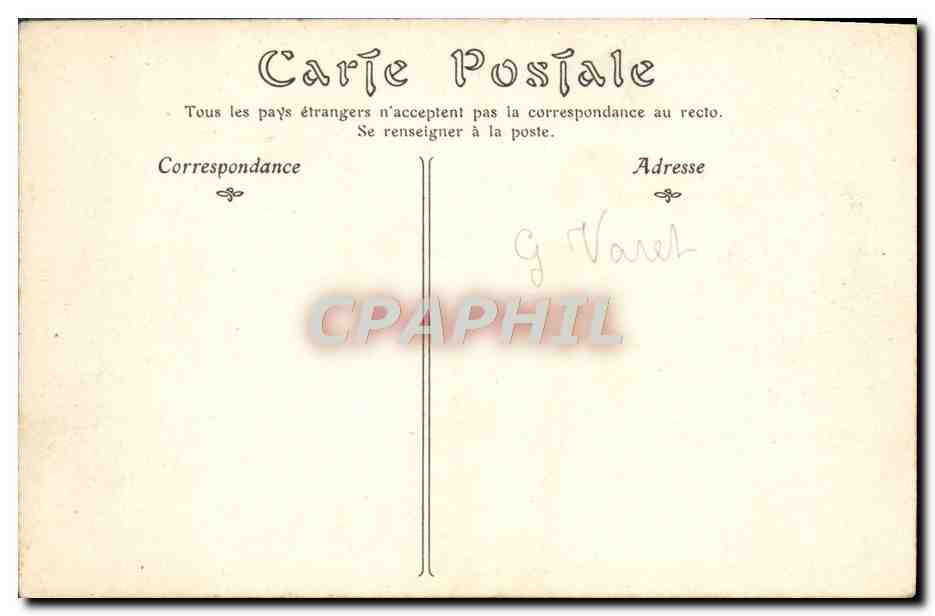 CPA Gorges Du Tarn Le defile des Detroits — Verso