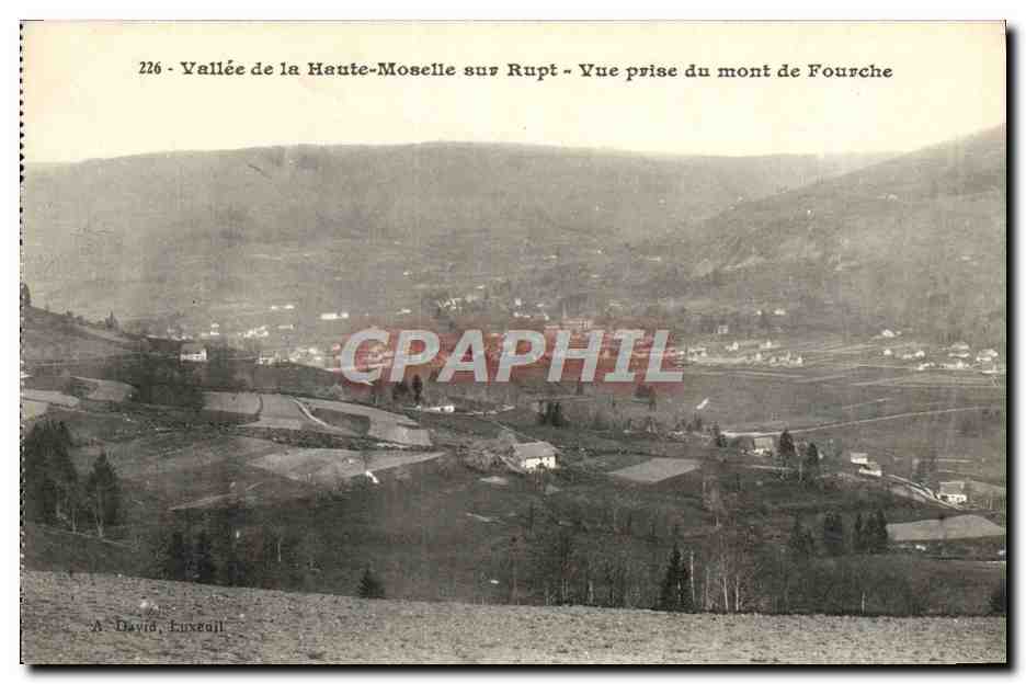 Vallée de la Haute-Moselle sur Rupt — Vue prise du mont de Fourche — A. David, Luxeuil