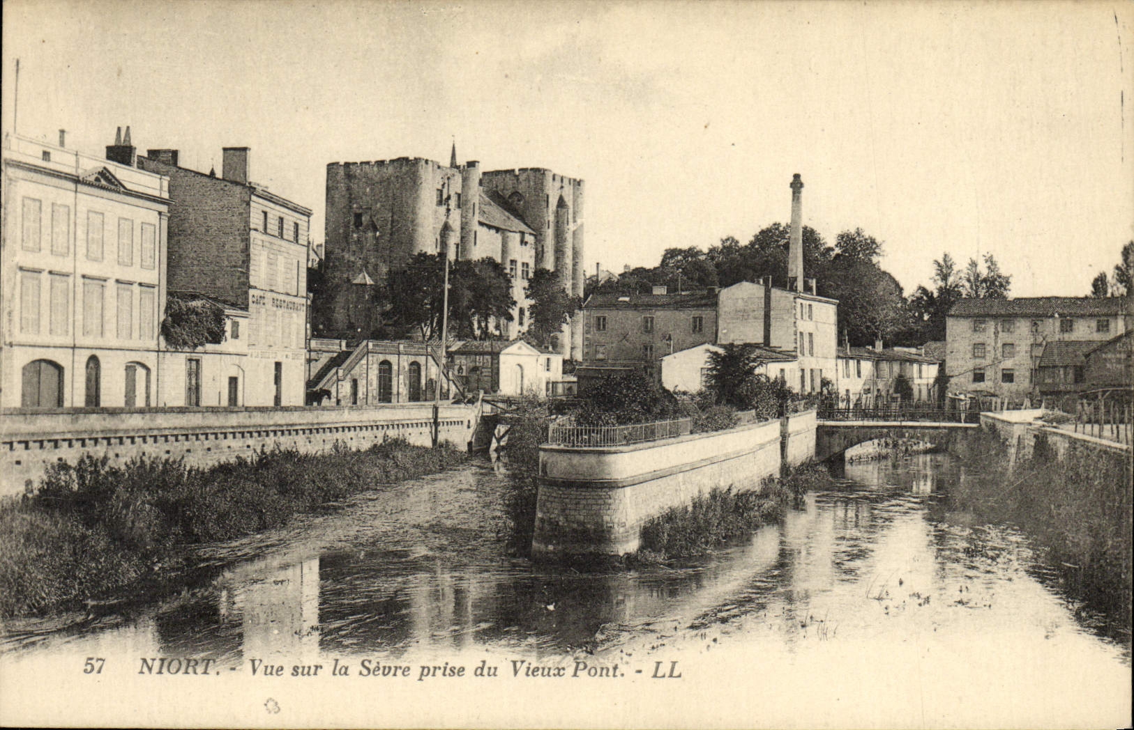 Niort - Vue sur la Sèvre prise du Vieux Pont — LL, n° 57