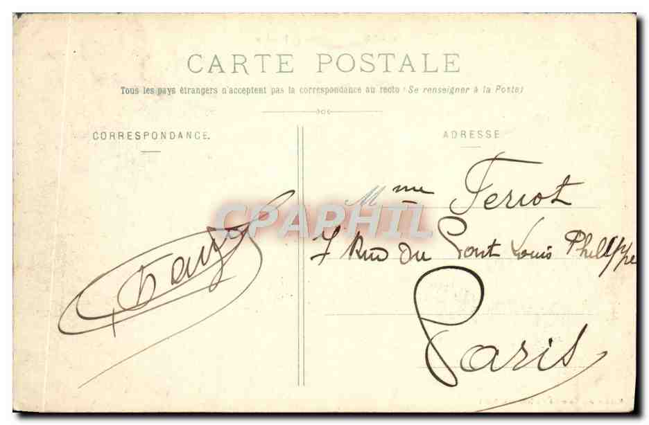 CPA Niort Sevre Et Donjon — Rückseite