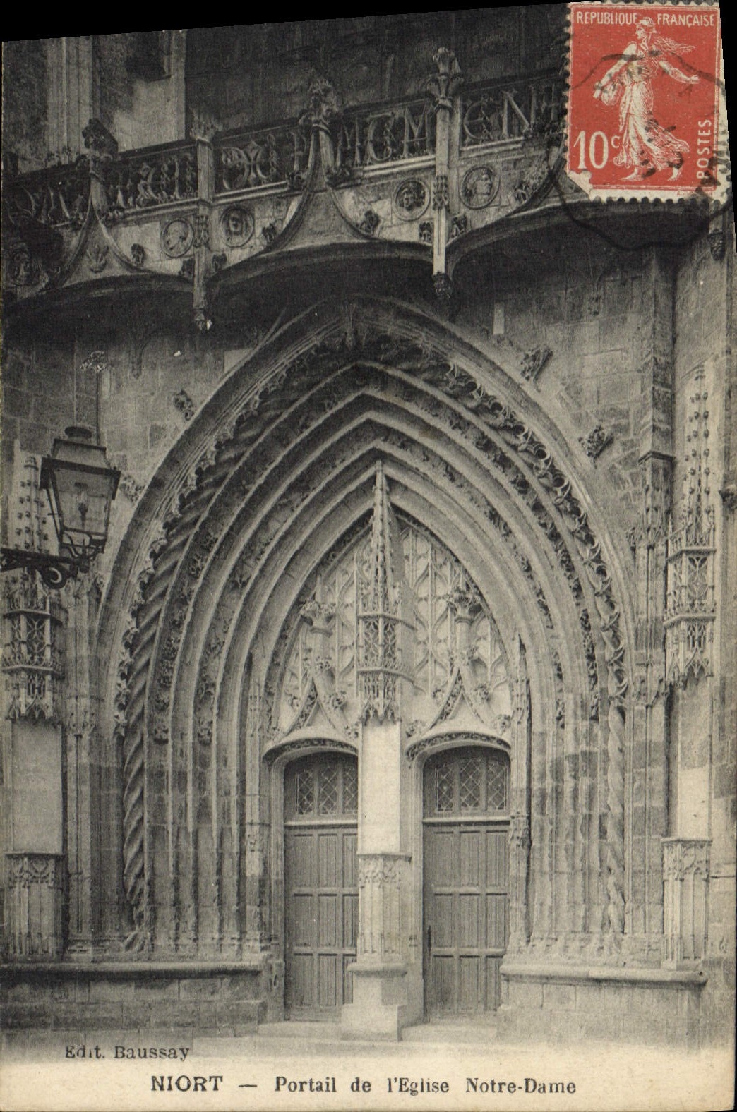 Niort — Portail de l'Église Notre-Dame — Edit. Baussay