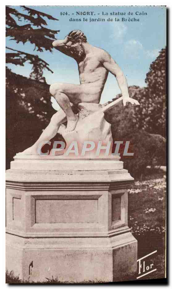 Niort - La statue de Caïn dans le jardin de la Brèche — Édition Flor