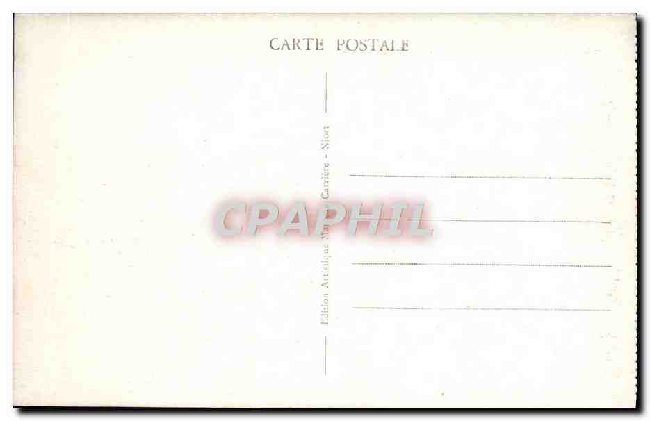 CPA Niort La Sevre Niortaise Au Quai De La Prefecture — Rückseite