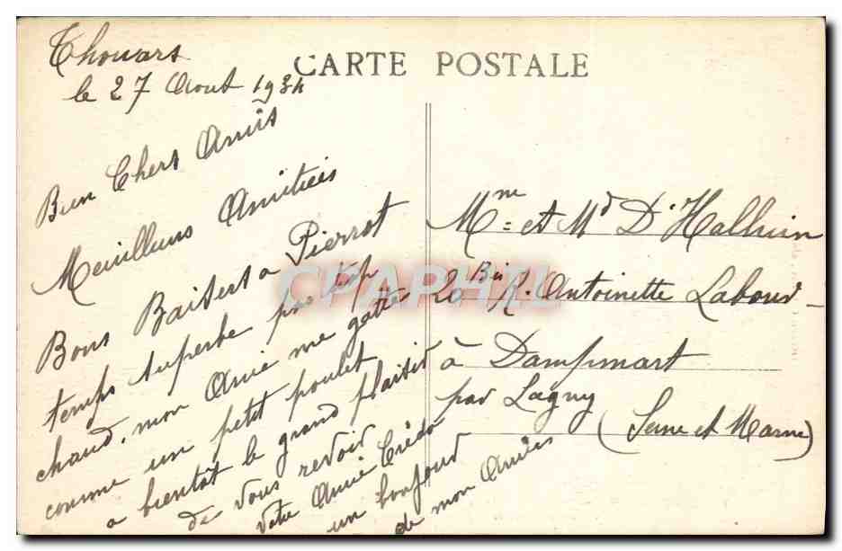 CPA Thouars Vue Generale De La Vieille Ville Vieux pont du 13eme  — Rückseite