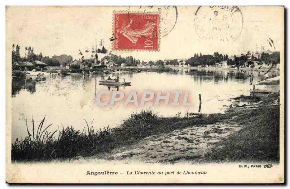CPA Angouleme La Charente Au Port De Lhoumeau