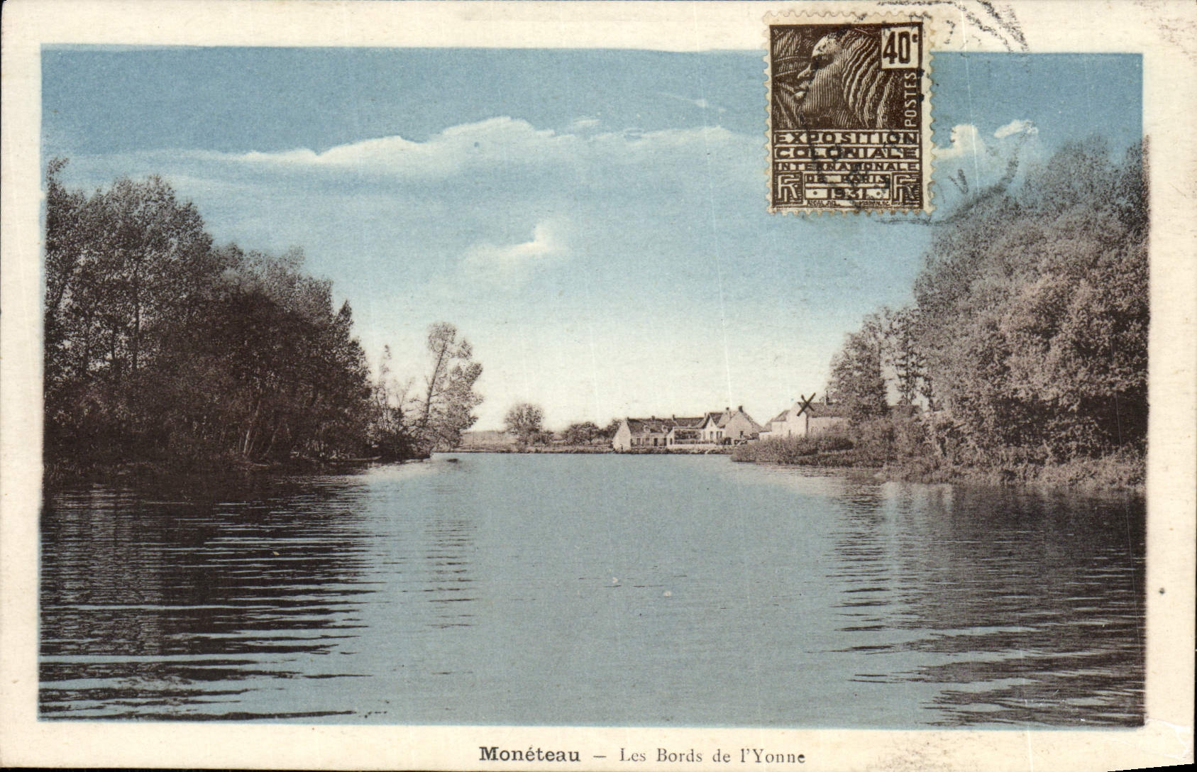 CPA Moneteau Les Bords De l'Yonne