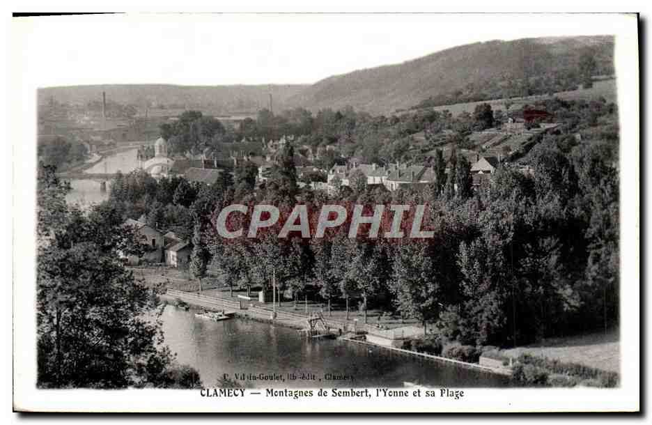 Clamecy — Montagnes de Sembert, l'Yonne et sa Plage — P. Vil-la-Goulet, lib.-édit., Clamecy