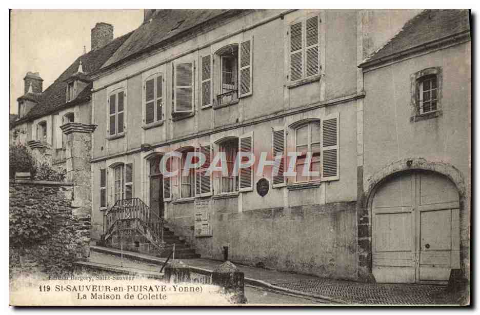 CPA St Sauveur En Puisaye La Maison De Colette