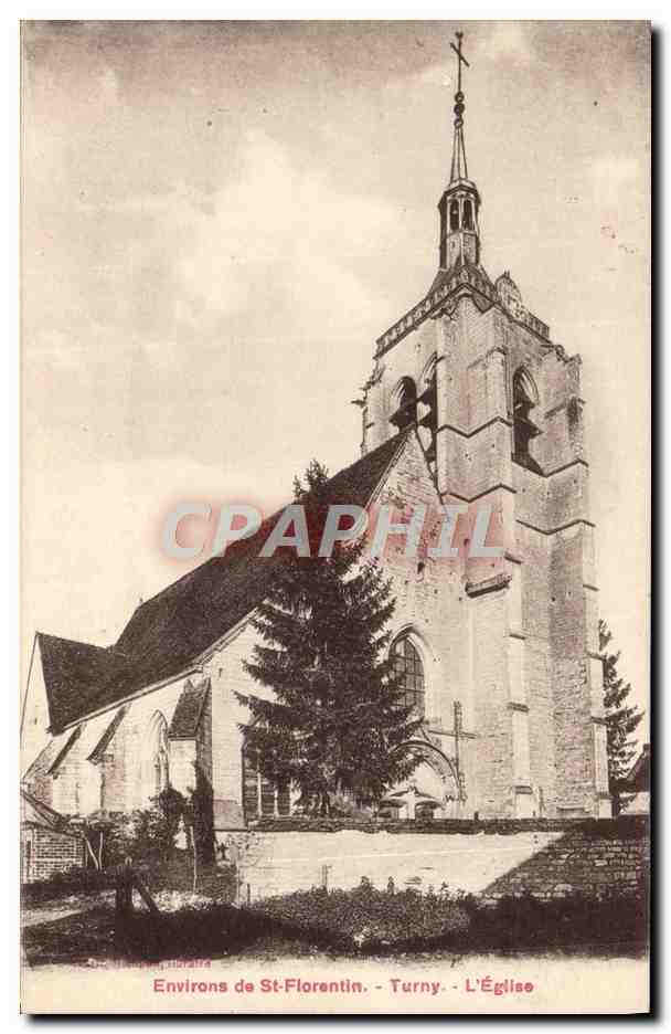 CPA Environs De St Florentin Turny L'Eglise