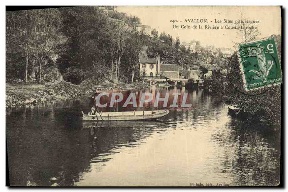 CPA Avallon Les Sites Pittoresques Un Coin De LA Riviere A Cousin Laroche