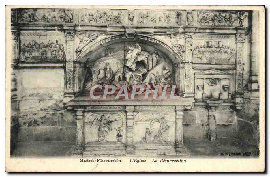CPA Saint Florentin L'Eglise La Resurrection