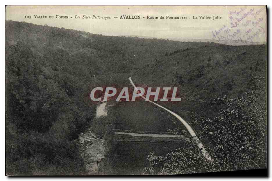 Vallée du Cousin — Les Sites Pittoresques — Avallon — Route de Pontaubert — La Vallée Jolie