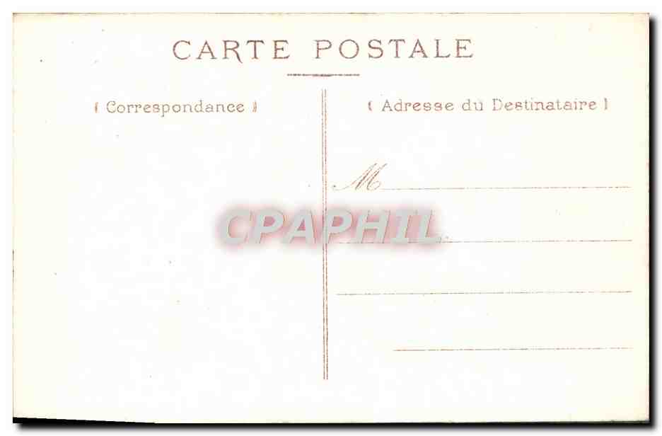 CPA Auxerre Statue Du Marchal Davout Duc d'Auerstaedt — Verso