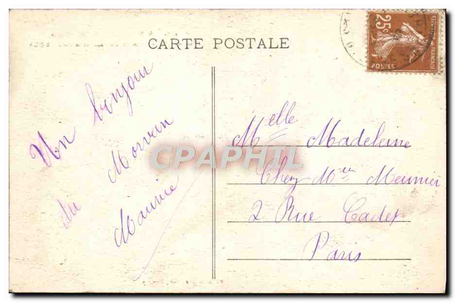 CPA St Honore Les Bains Vue Sur L'Etablisement thermal Et Le Parc — Rückseite