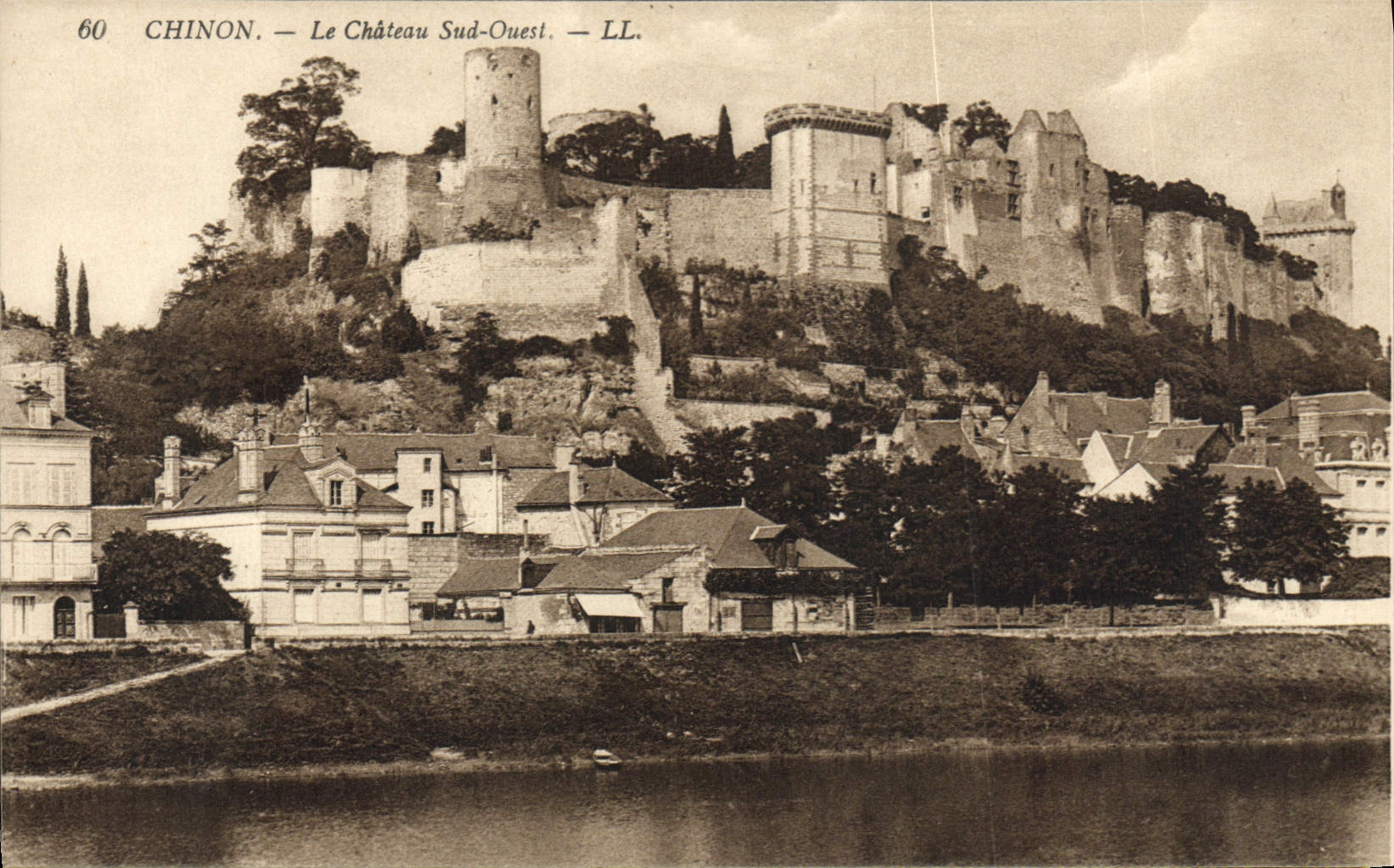 CPA Chinon Le Chateau Sud Ouest