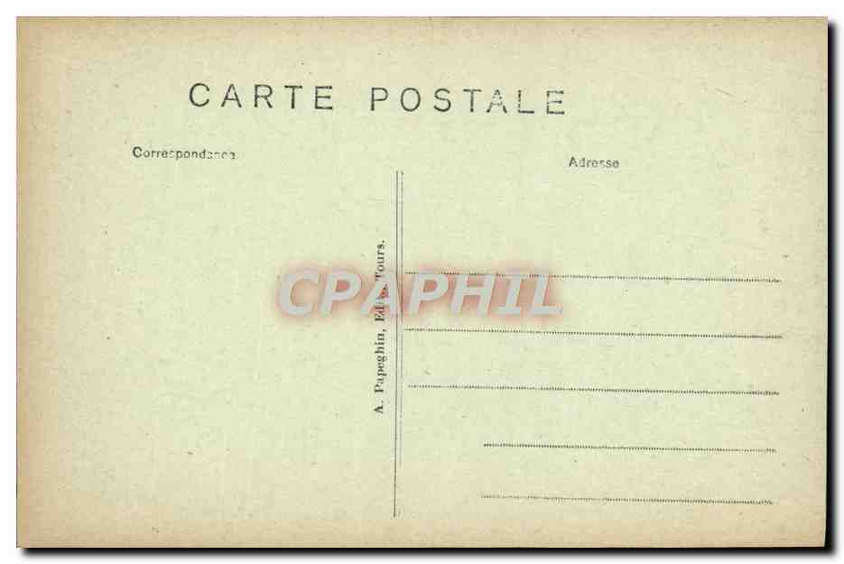 CPA Tours Le theatre Municipal — Rückseite