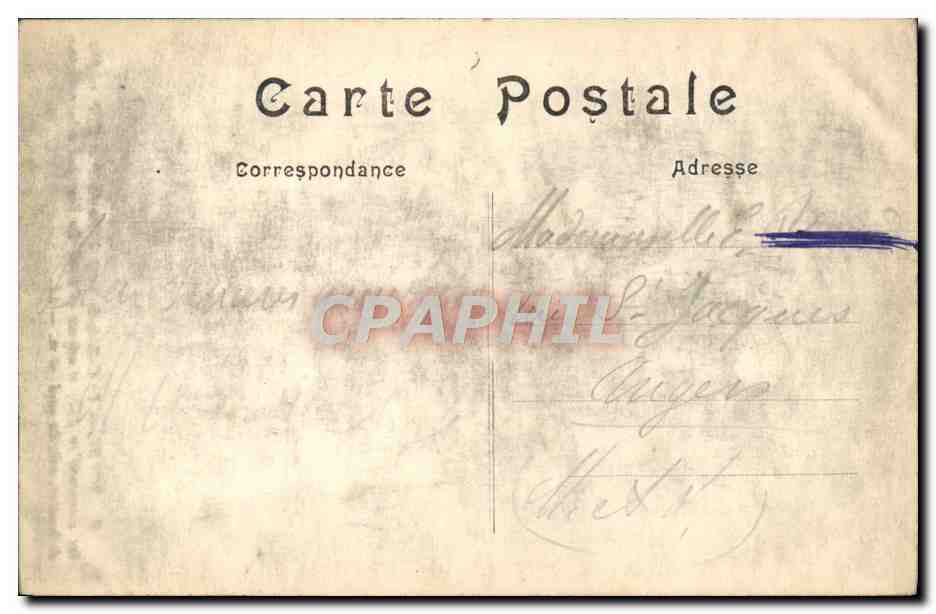 CPA Tours La Cathedrale Saint Gatien — Verso