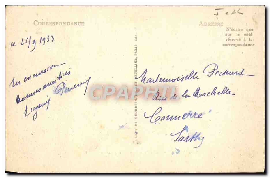 CPA Amboise d'Apres Une Vieille Gravure — Rückseite