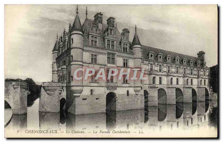 CPA Chenonceaux Le Chateau La Facade Occidentale