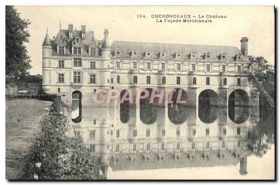 CPA Chenonceaux Le Chateau La Facade Meridionale