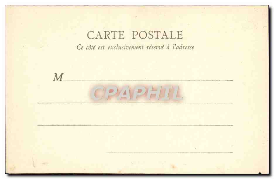CPA Chateau d'Azay Le Rideau — Rückseite