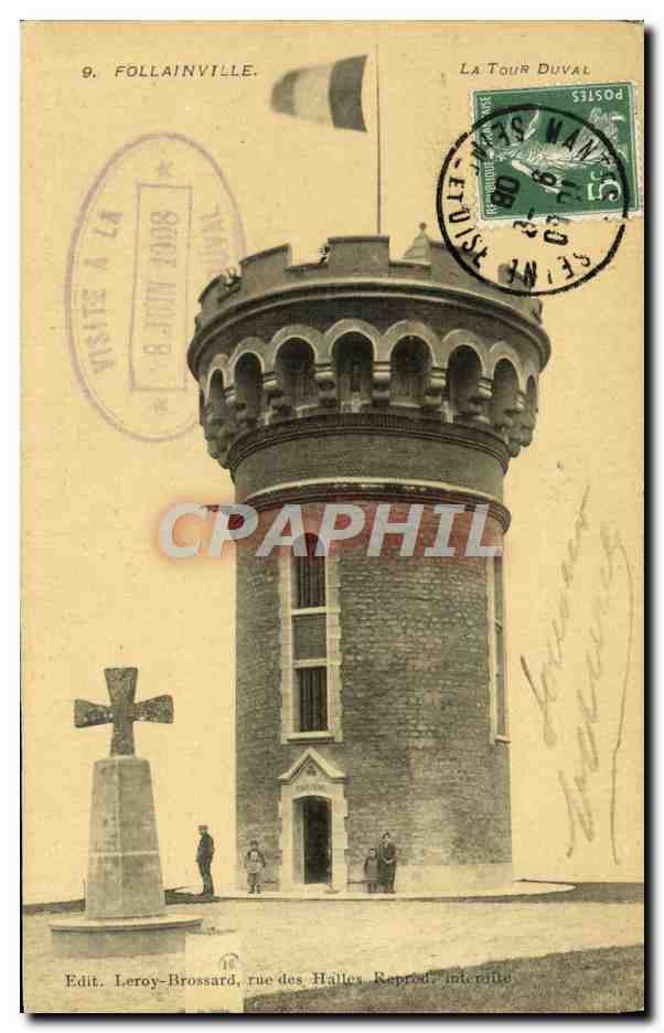 Follainville — La Tour Duval — Edit. Leroy-Brossard, rue des Halles