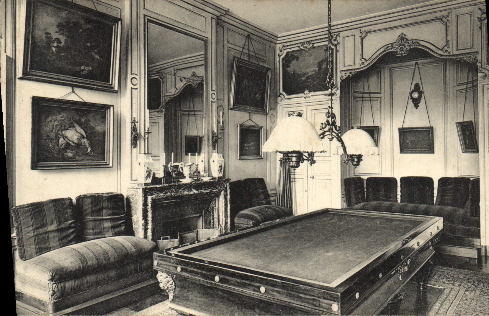CPA Chateau De Dampierre Billard Ex Chambre De La Reine Marie Leczinska