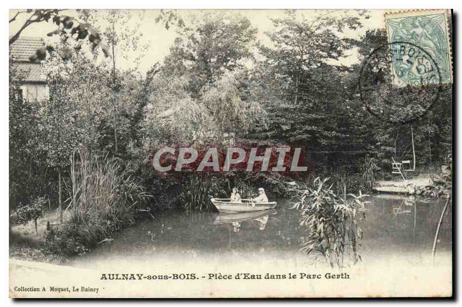 CPA Aulnay Sous Bois Piece d'Eau Dans Le Parc Gerth