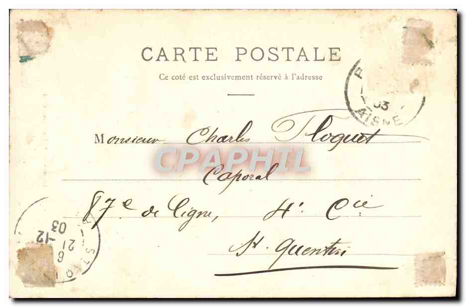 CPA Braisne Eglise Saint Yved — Back