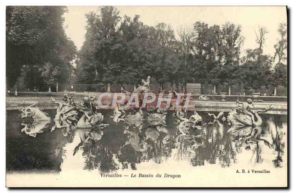 CPA Versailles Le Bassin Du Dragon