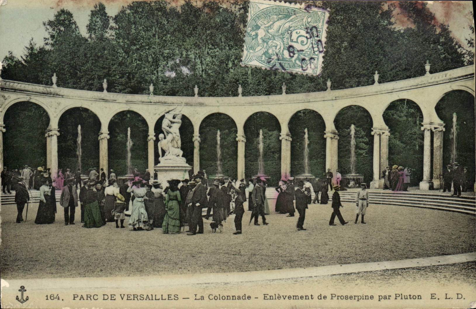 CPA Parc De Versailles La Colonnade Enlevement De Proserpine Par Pluton