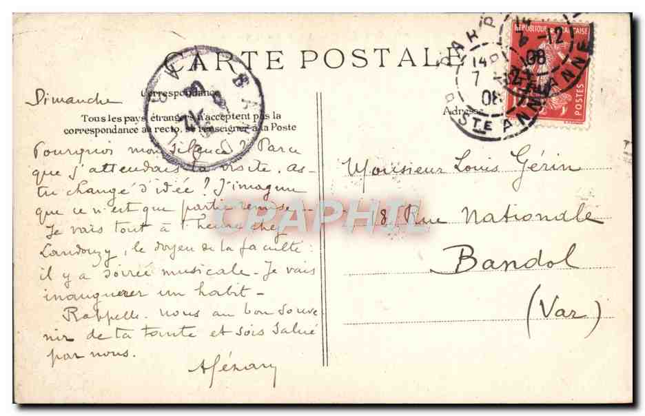 Versailles — Le Petit Trianon — Éditeur F. Léon, n° 112 — Verso