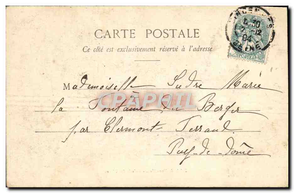 CPA Palais De Versailles Galeries Des Glaces — Verso