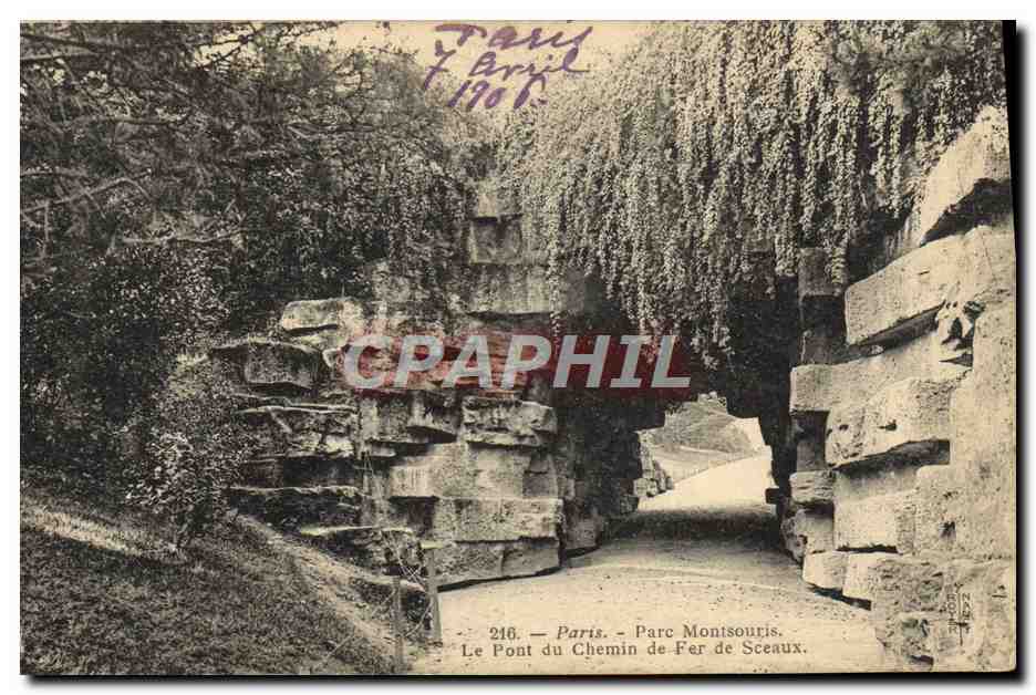 CPA Paris Parc Montsouris Le Pont Du Chemin De Fer De Sceaux