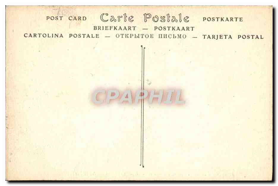 CPA Paris Notre Dame Facade Portail Central Bas reliefs — Verso