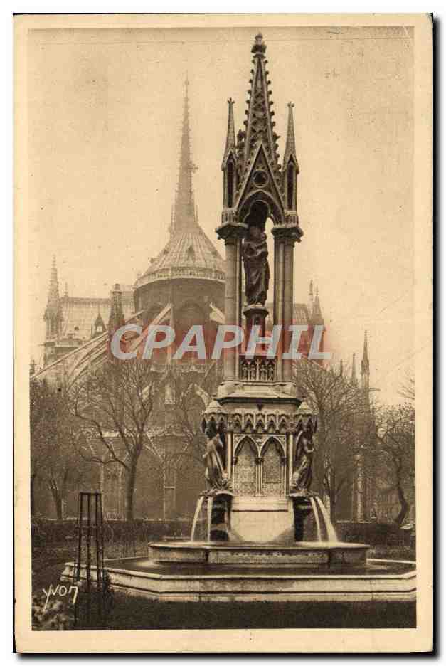 CPA Paris En Flanant L'Abside De Notre Dame