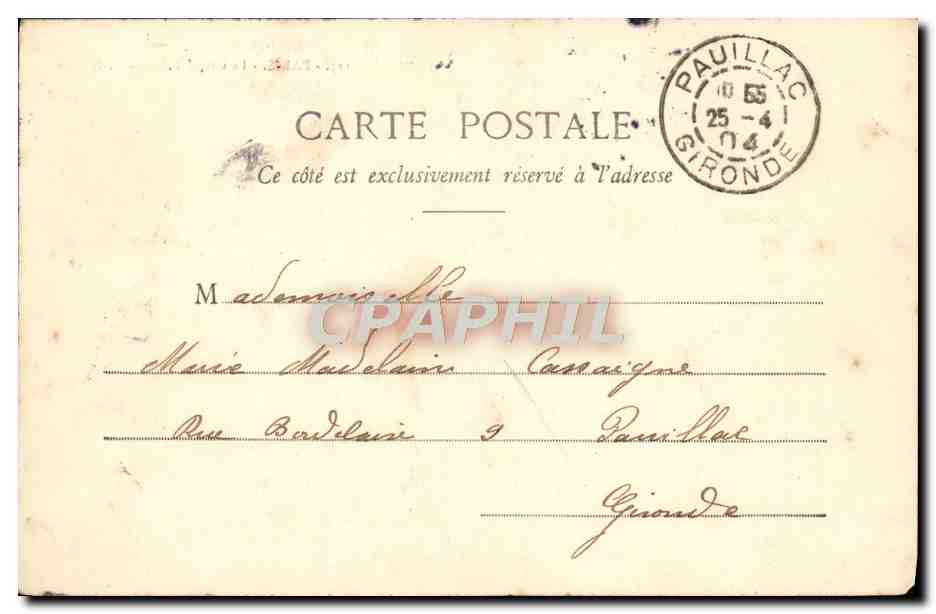 CPA Paris Le Grand Palais — Rückseite