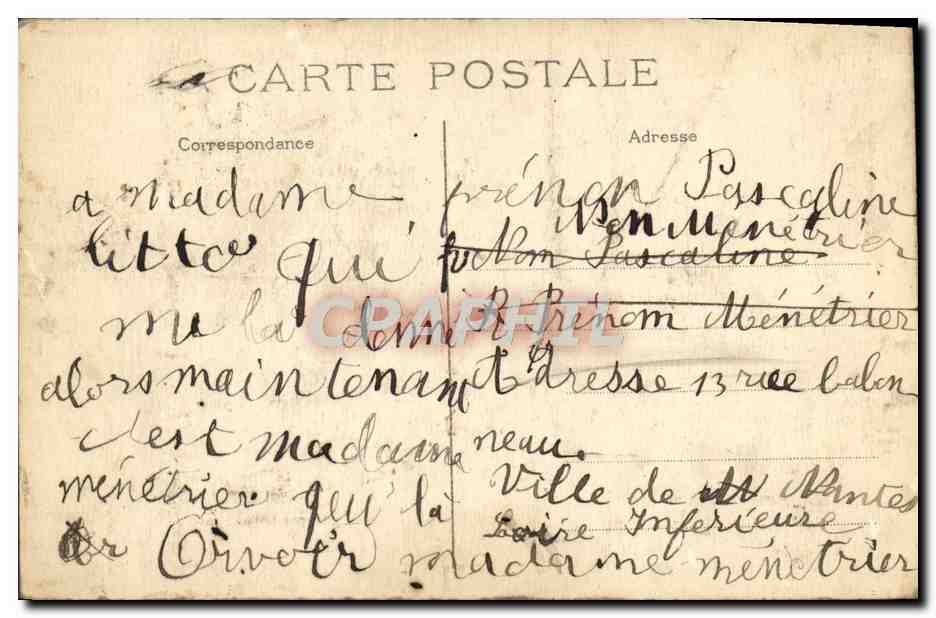 CPA Paris L'Institut De France — Rückseite