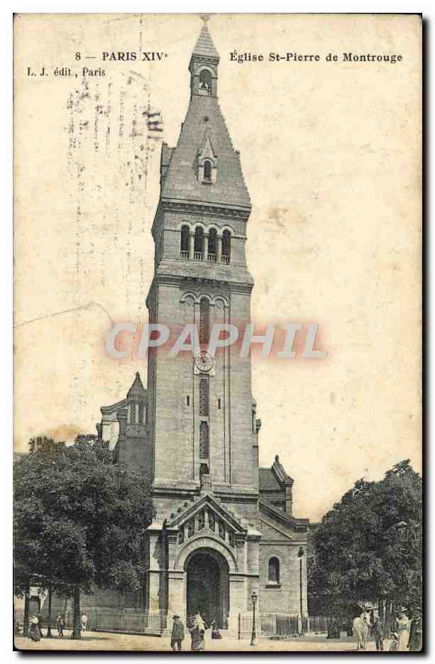 CPA Paris Eglise St Pierre De Montrouge