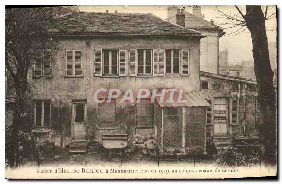 CPA Maison d'Hector Berlioz A Montmartre Etat Au Cinquantenaire De Sa Mort Paris