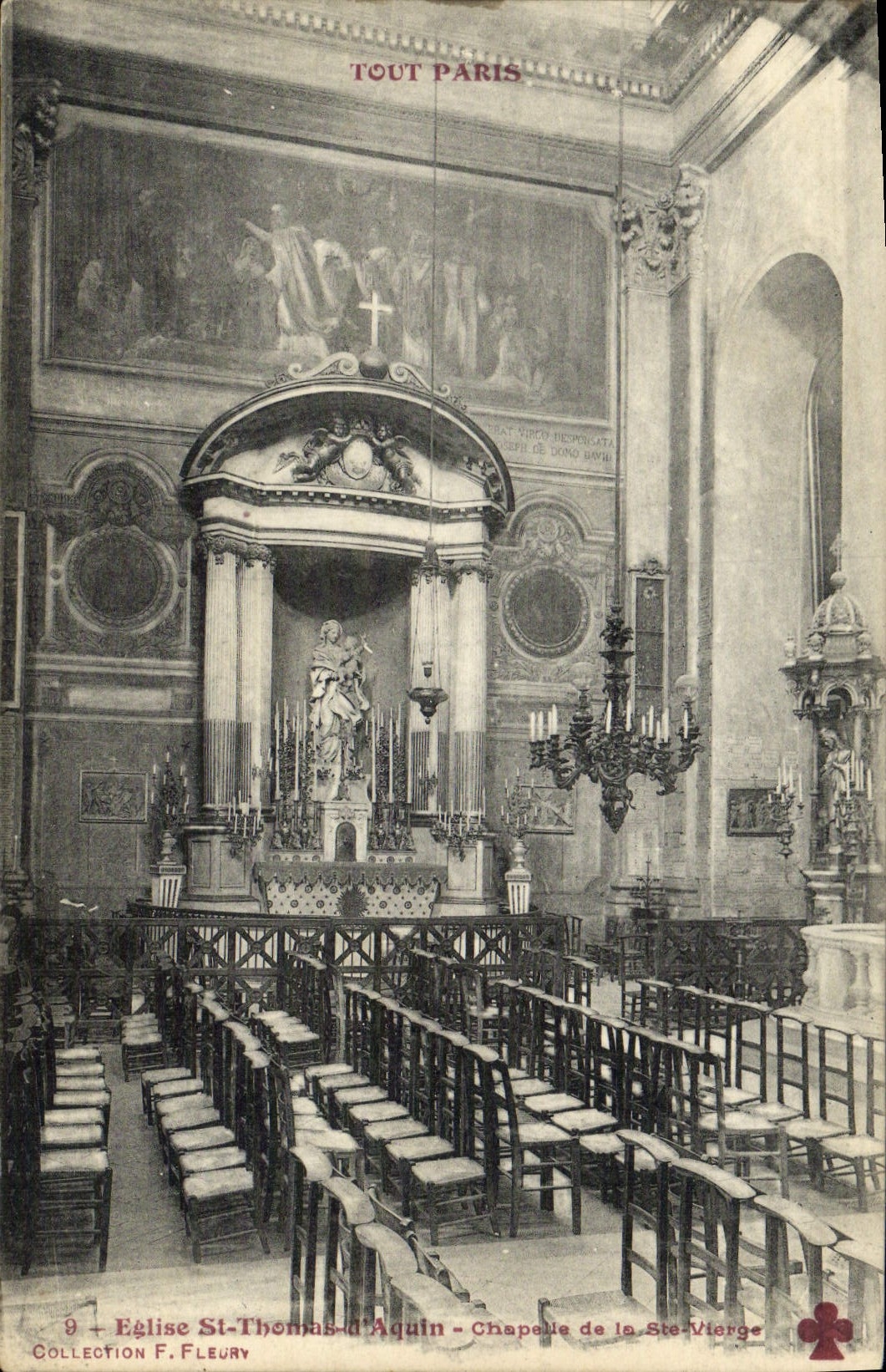 CPA Tout Paris Eglise St Thomas d'Aquin Chapelle De la Ste Vierge 