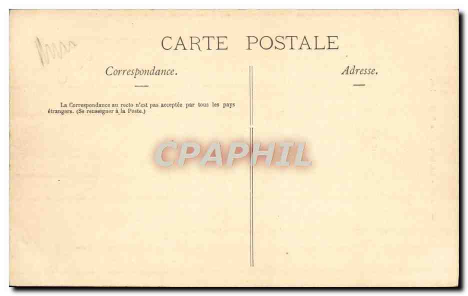 CPA Paris Chateau De La Reine Blanche — Verso