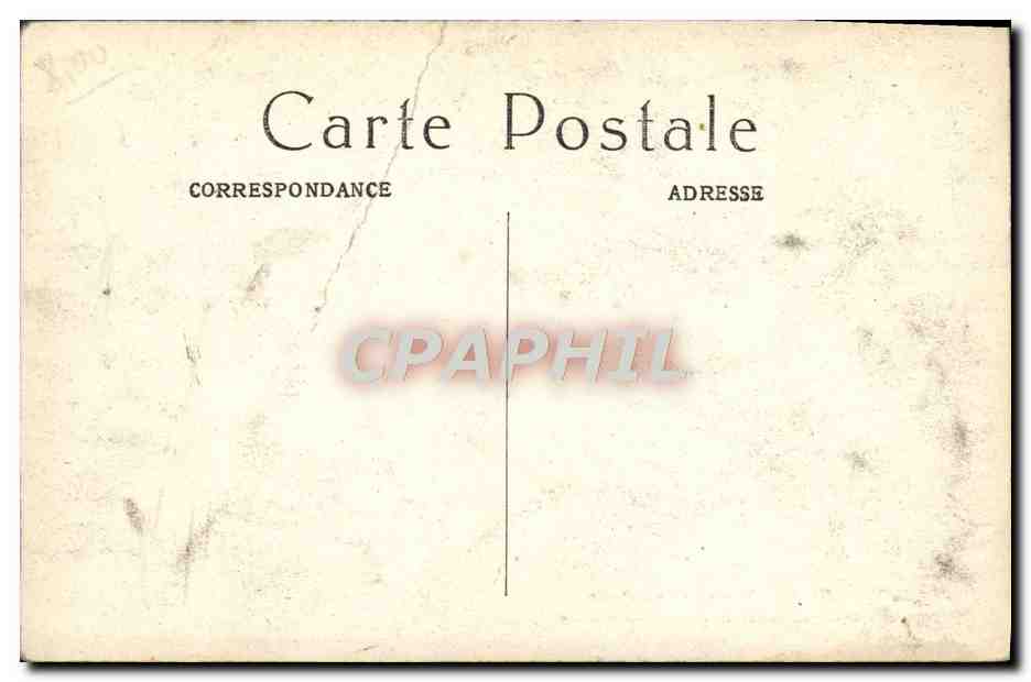 Paris - Les Trous - Étayage de l'excavation sur la Place Saint-Augustin après un orage - 1914 — Verso