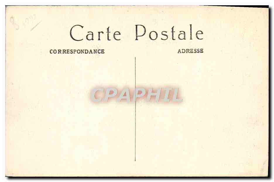 CPA Paris Les Trous Apres Un Orage Etayage De l'Excavation Sur La Place St Augustin — Rückseite