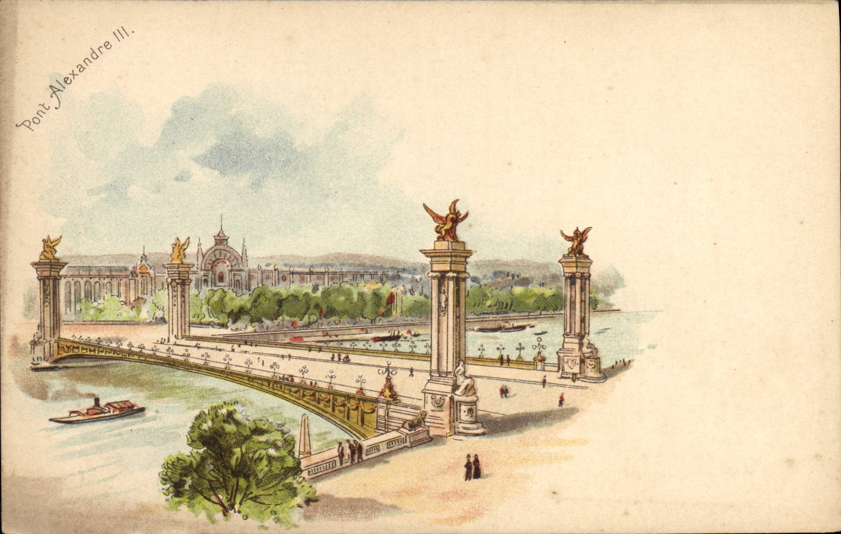 CPA Pont Alexandre III Paris 